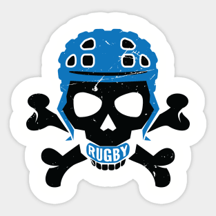 Rugby Fan Pirate Headgear Skull Sticker